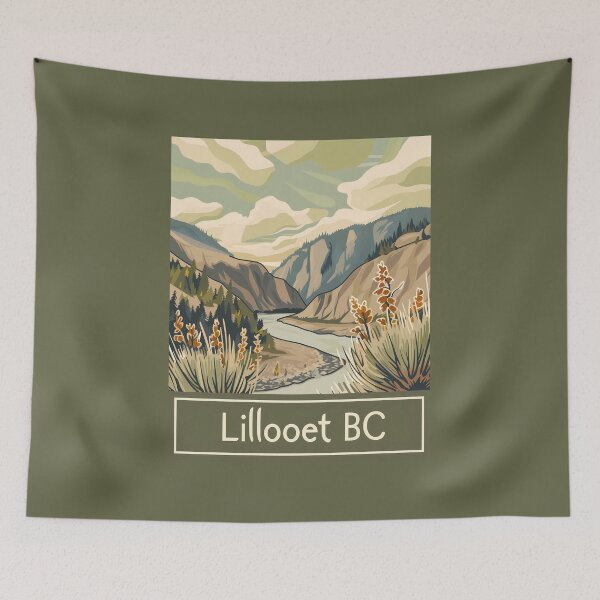 Item preview, Lillooet BC Fraser River Canyon, British Columbia Mountain Landscape designed and sold by meganohm.