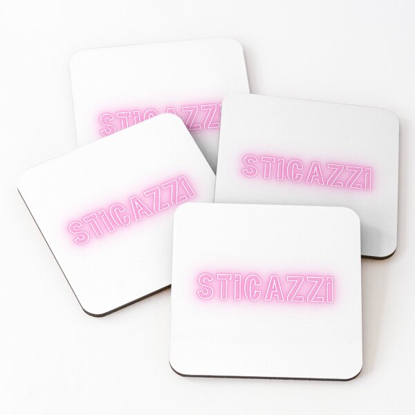 Item preview, Sticazzi Neon Sign – Italian Slang in Pink Glow designed and sold by CPKN.
