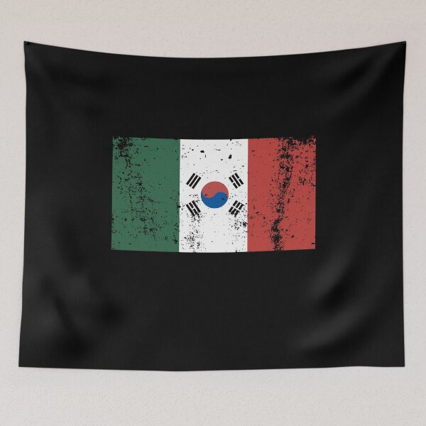 Item preview, Korea Mexico Flag Vintage Distressed designed and sold by CreativeStrike.