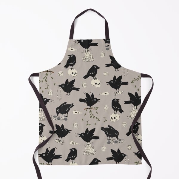 Item preview, jewel theives - cute crows | muted gray designed and sold by Becca Alessi.