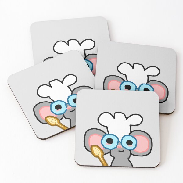 Item preview, Chef Ratatat – Cute Cartoon Mouse Chef with Glasses and Spoon designed and sold by Heavenly-Cloudz.