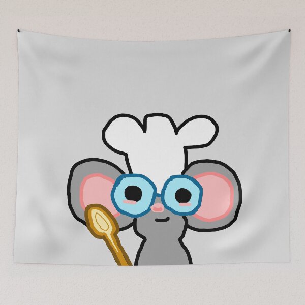 Item preview, Chef Ratatat – Cute Cartoon Mouse Chef with Glasses and Spoon designed and sold by Heavenly-Cloudz.
