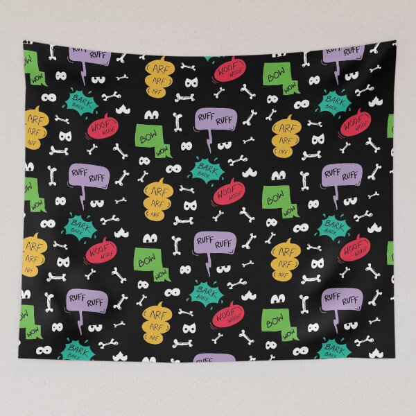 Item preview, Funny dogs at night designed and sold by ScrAPlez.