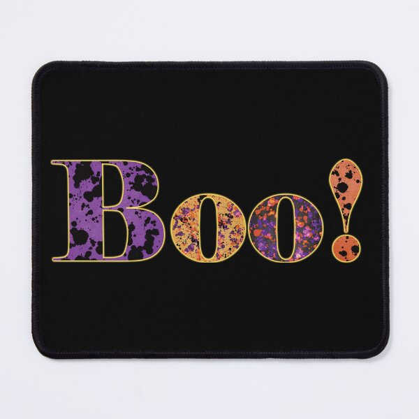 Item preview, BOO! Halloween Splatter Typography – Halloween Ink Splash designed and sold by FaeryNuff.