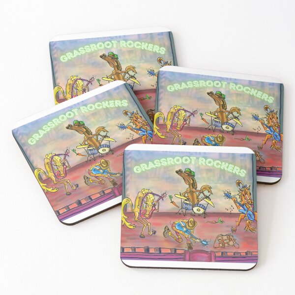 Item preview, Grassroot Rockers: You can lead a horse to the stage, but you can’t make it play! designed and sold by WildPawPrint.