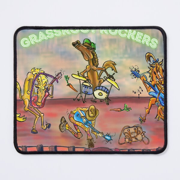 Item preview, Grassroot Rockers: You can lead a horse to the stage, but you can’t make it play! designed and sold by WildPawPrint.