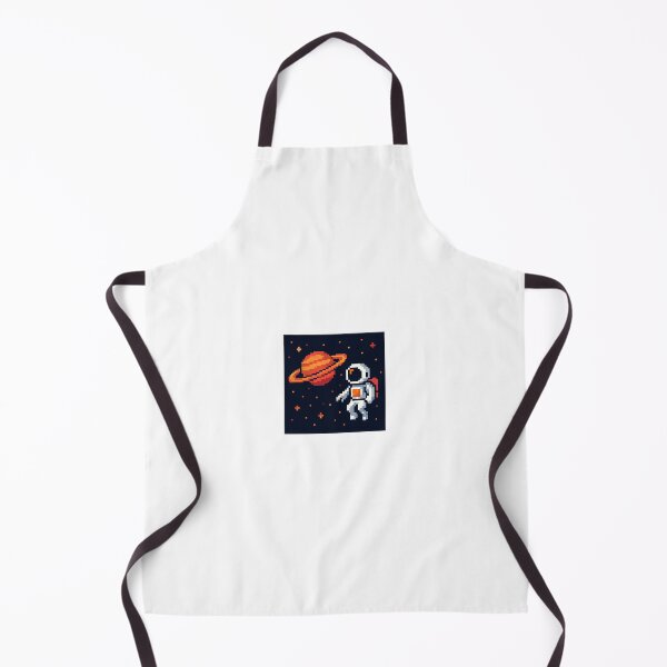 Item preview, Retro pixel art astronaut floating in space designed and sold by BitCafeAI.