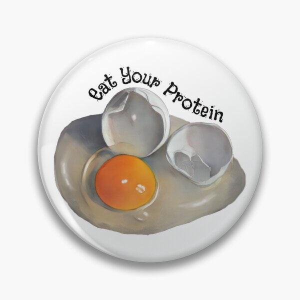 Item preview, Eat Your Protein, Cracked Egg, Yolk, Broken Shells designed and sold by JoyfulWhimsy.