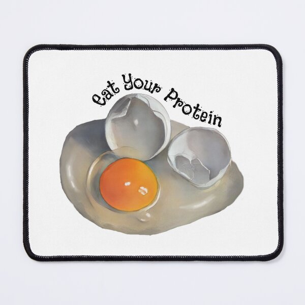 Item preview, Eat Your Protein, Cracked Egg, Yolk, Broken Shells designed and sold by JoyfulWhimsy.