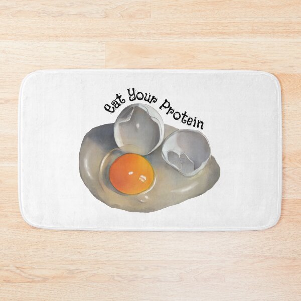 Item preview, Eat Your Protein, Cracked Egg, Yolk, Broken Shells designed and sold by JoyfulWhimsy.