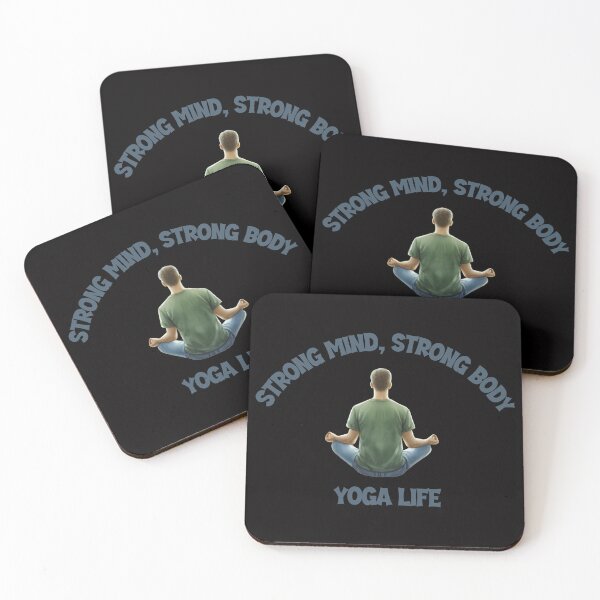 Item preview, Strong Mind, Strong Body, Yoga Life – Men’s Yoga Shirt designed and sold by Maggiepeshop.