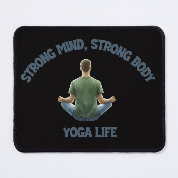 Item preview, Strong Mind, Strong Body, Yoga Life – Men’s Yoga Shirt designed and sold by Maggiepeshop.