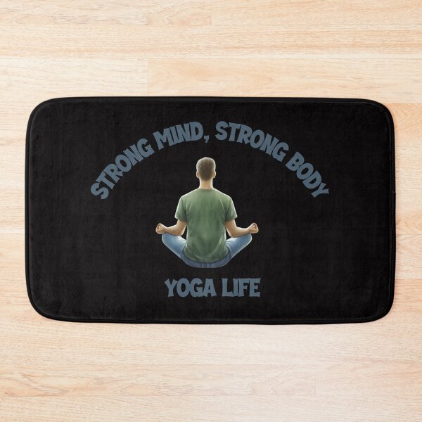 Item preview, Strong Mind, Strong Body, Yoga Life – Men’s Yoga Shirt designed and sold by Maggiepeshop.