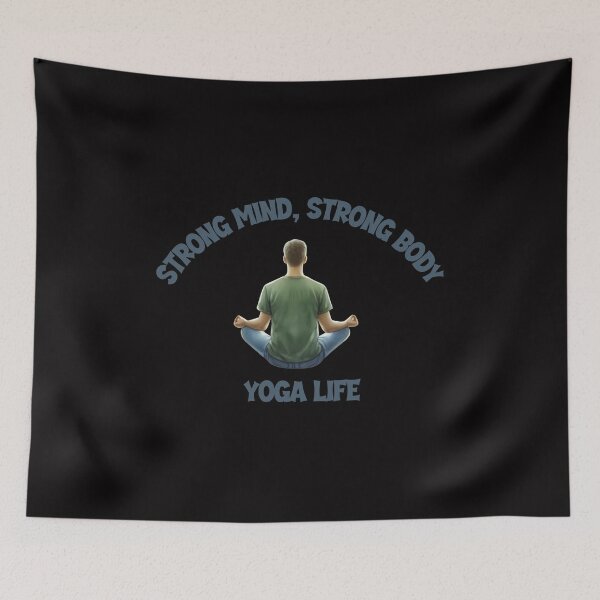 Item preview, Strong Mind, Strong Body, Yoga Life – Men’s Yoga Shirt designed and sold by Maggiepeshop.