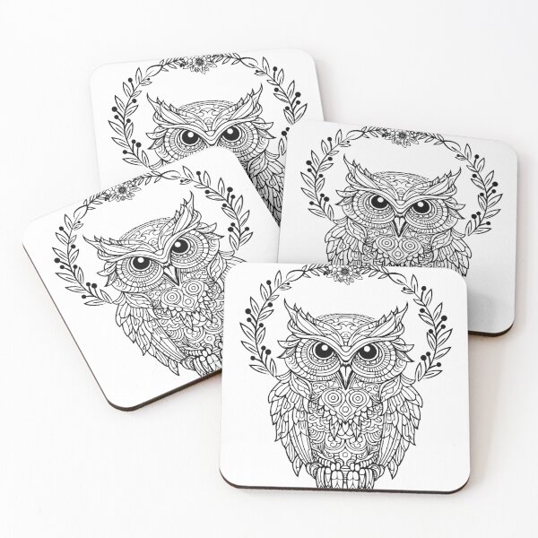 Item preview, Cute Floral Owl  designed and sold by IrtizaStudio.
