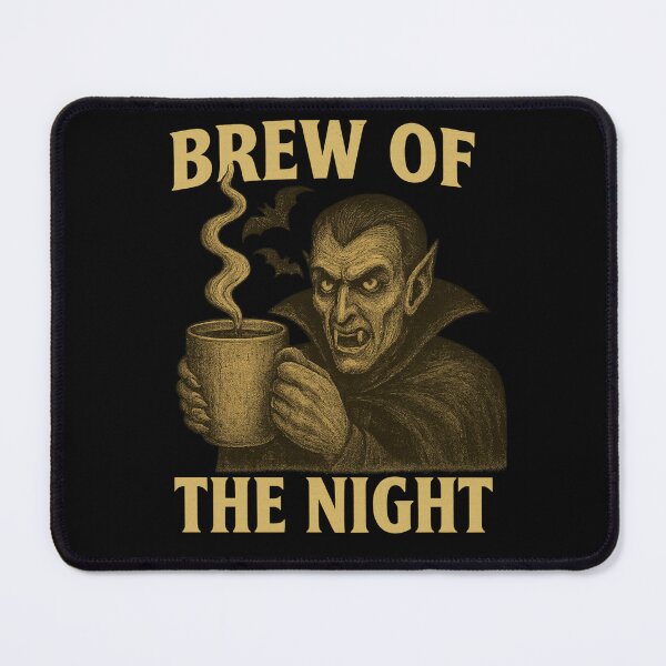 Item preview, Brew of the Night – Vampire Coffee Horror Tee designed and sold by Camp Chaos by Wharf Wreckers.