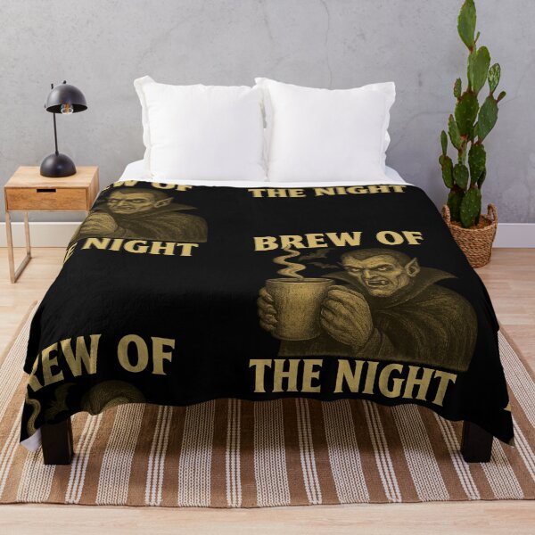 Item preview, Brew of the Night – Vampire Coffee Horror Tee designed and sold by Camp Chaos by Wharf Wreckers.