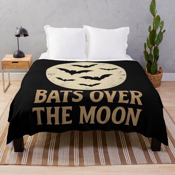 Item preview, Bats Over the Moon – Vintage Halloween Night Design designed and sold by ArcadiaSilence.
