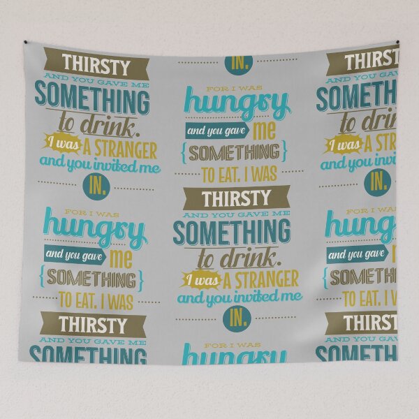 Item preview, A Christian Welcome: Matthew 25:35-40 designed and sold by Katey1285.