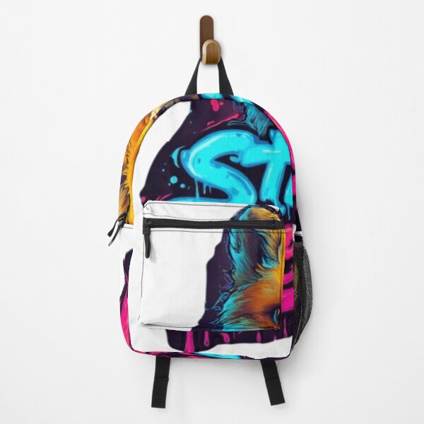 Item preview, Stay Clever Fox – Colorful Graffiti Drip Animal Art designed and sold by AlexLineArt.