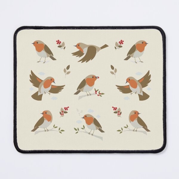 Item preview, European Robin bird – Multiple Poses designed and sold by Rômulo Queiroz.