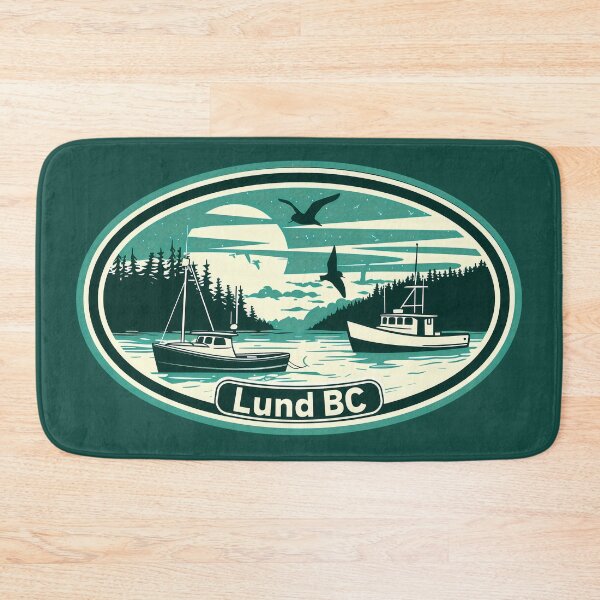 Item preview, Lund BC Fishing Boats & Seaside Forest, Sunshine Coast Nautical Landscape designed and sold by meganohm.