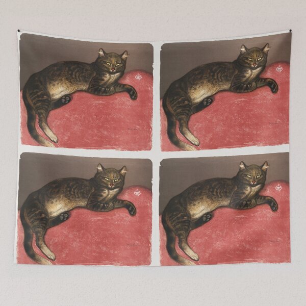Item preview, Cat illustration | vintage painting of a cat designed and sold by Oqueartecura.