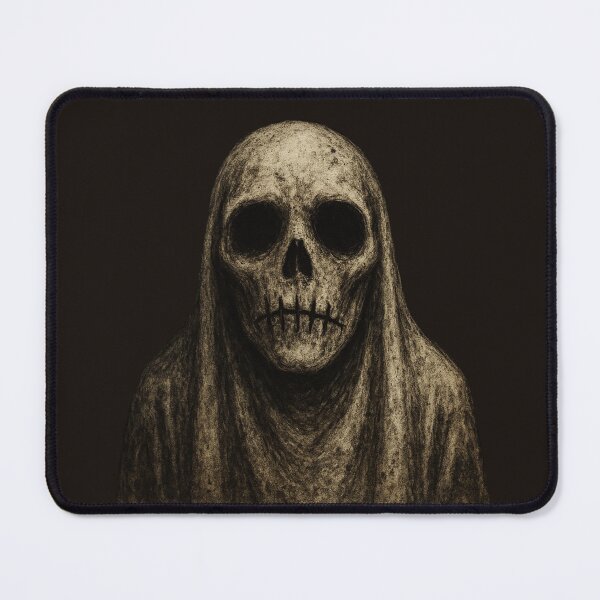 Item preview, Stitched Mouth Ghost – Creepy Silent Spirit in Grunge Horror Style designed and sold by Meandmyshop.