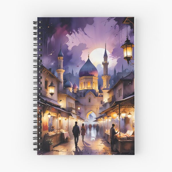 Item preview, Moonlit Bazaar in Ancient Cityscape designed and sold by CraftaMint.