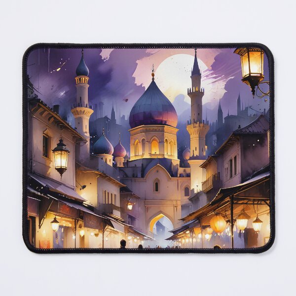 Item preview, Moonlit Bazaar in Ancient Cityscape designed and sold by CraftaMint.