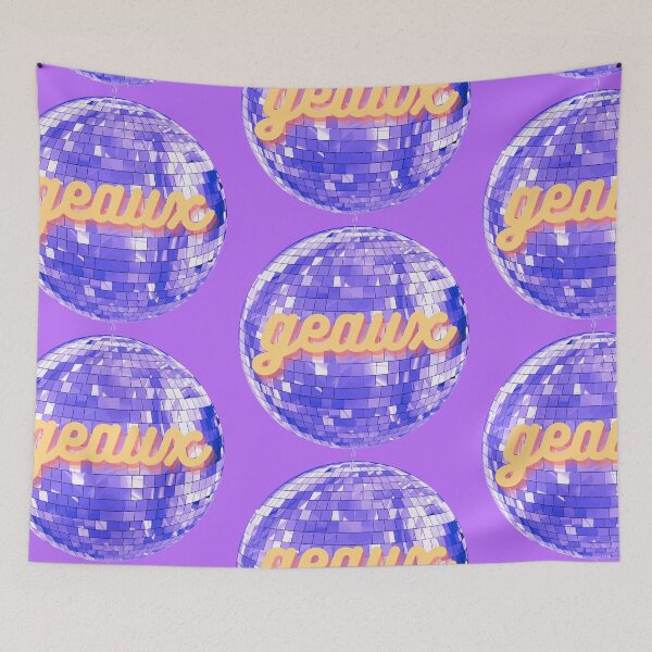 Item preview, Geaux purple disco ball designed and sold by alejapetit.