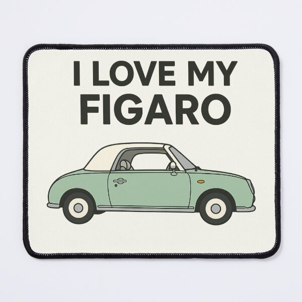 Item preview, I Love My Figaro – Emerald Green Retro Nissan Figaro Car designed and sold by Woop Woop .