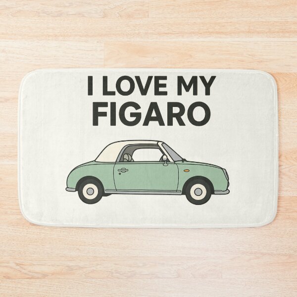Item preview, I Love My Figaro – Emerald Green Retro Nissan Figaro Car designed and sold by Woop Woop .
