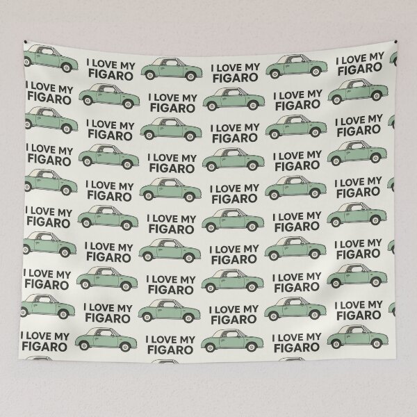 Item preview, I Love My Figaro – Emerald Green Retro Nissan Figaro Car designed and sold by Woop Woop .