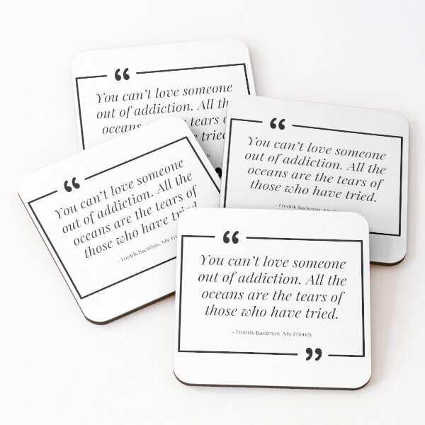Item preview, Book Quote IV | My Friends by Fredrik Backman designed and sold by Certon Homes.