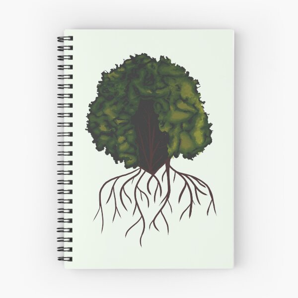 Item preview, Embracing Nature With Afro Hair and Tree Roots designed and sold by StarryStarrySky.