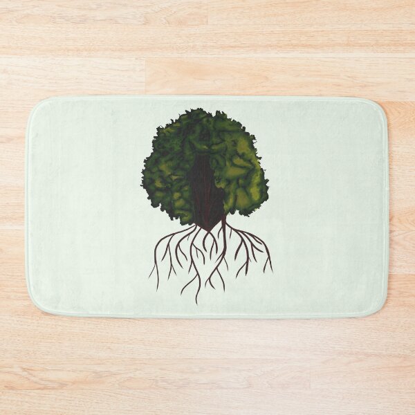 Item preview, Embracing Nature With Afro Hair and Tree Roots designed and sold by StarryStarrySky.