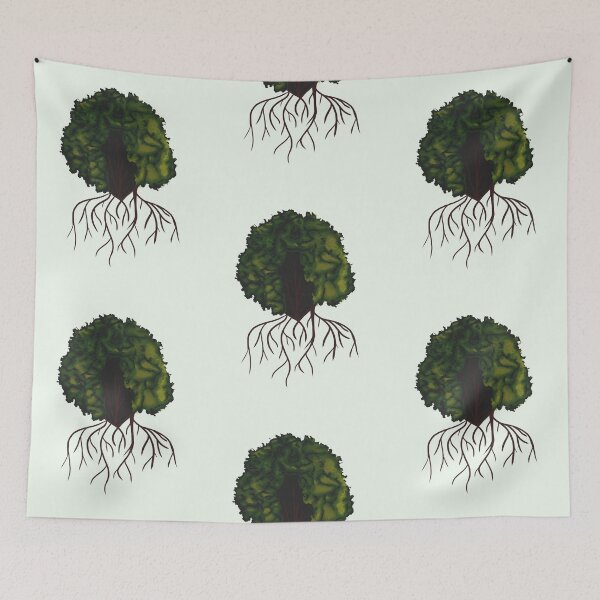 Item preview, Embracing Nature With Afro Hair and Tree Roots designed and sold by StarryStarrySky.