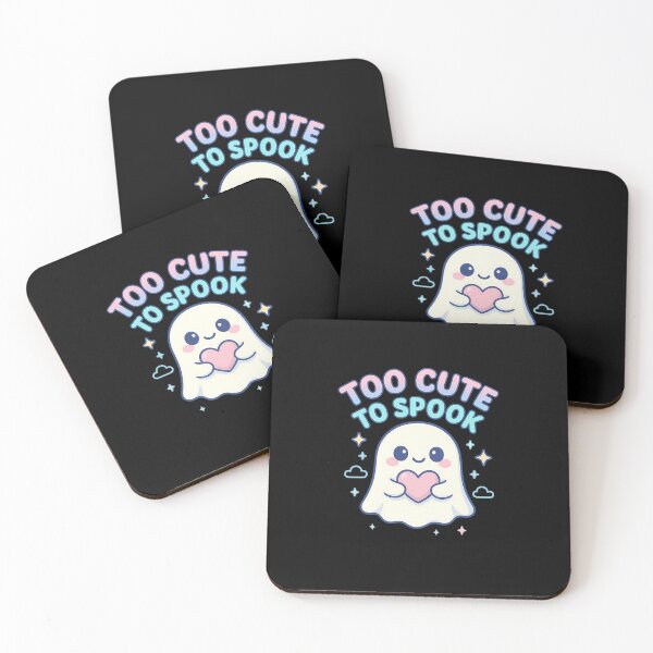 Item preview, Too Cute to Spook – Kawaii Ghost with Heart Design designed and sold by ArcadiaSilence.