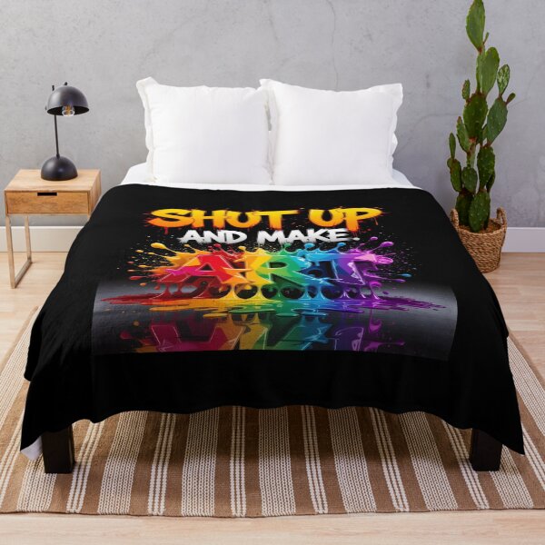 Item preview, Shut up and make art designed and sold by seahorse crossing.