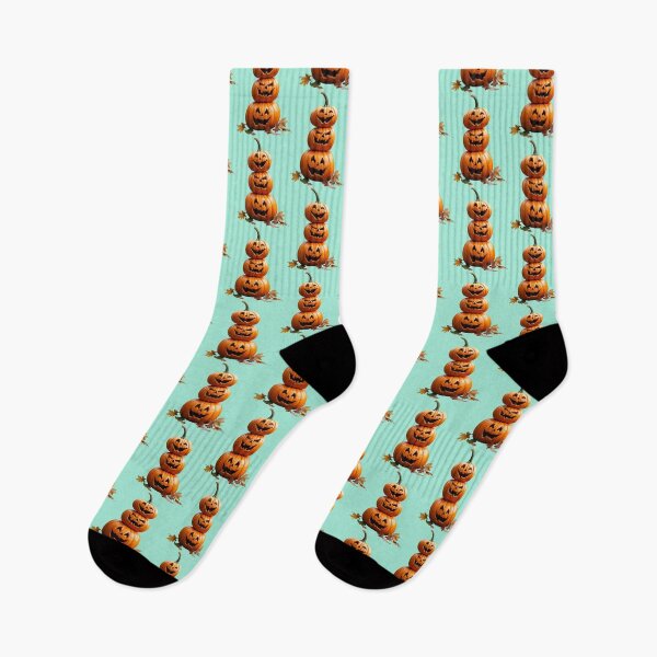 Item preview, "Pumpkin Stack – Weird & Cute" designed and sold by Bareradesigns.