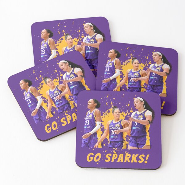 Item preview, Kelsey Plum, Deadrica Hamby, and Azurá Stevens LA SPARKS players Los Angeles Sparks designed and sold by LAKERSIN5.