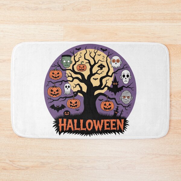 Item preview, Spooky Tree with Halloween Characters and Full Moon designed and sold by MoniaZ.