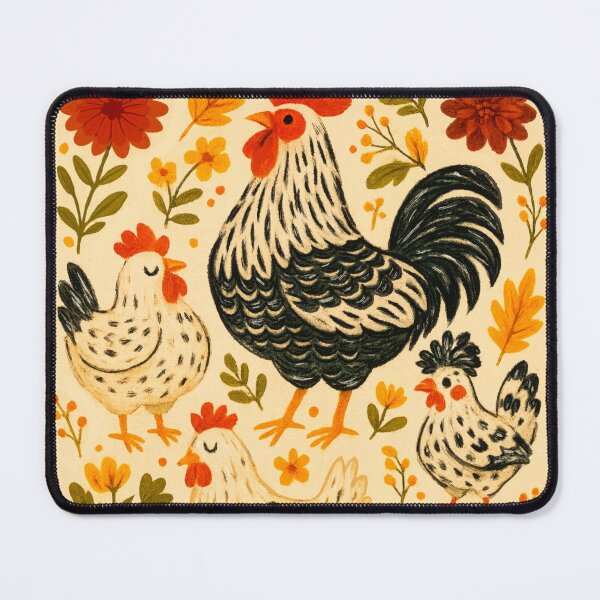 Item preview, Chicken parade - cottagecore illustration designed and sold by Taika Tori Art .