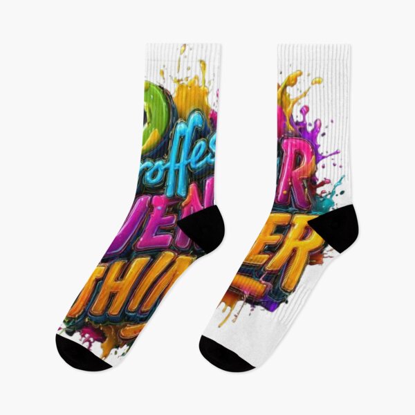 Item preview, Professional Overthinker – Graffiti Drip Typography Art designed and sold by AlexLineArt.