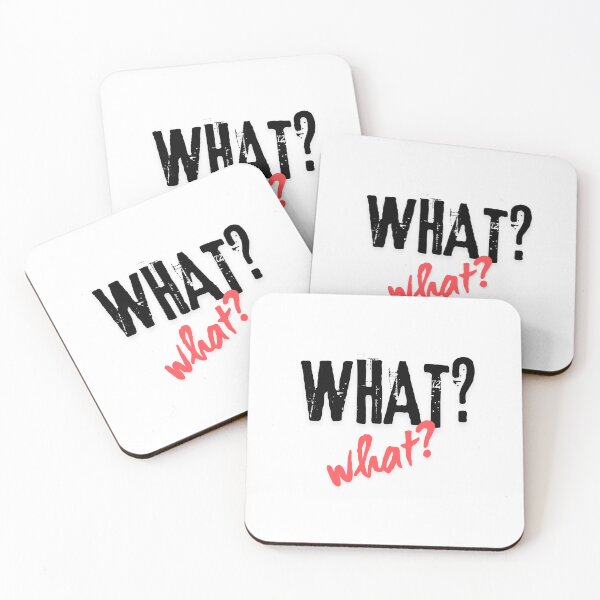 Item preview, Funny Typography Design – What? Expression Art designed and sold by EngeeWealth.