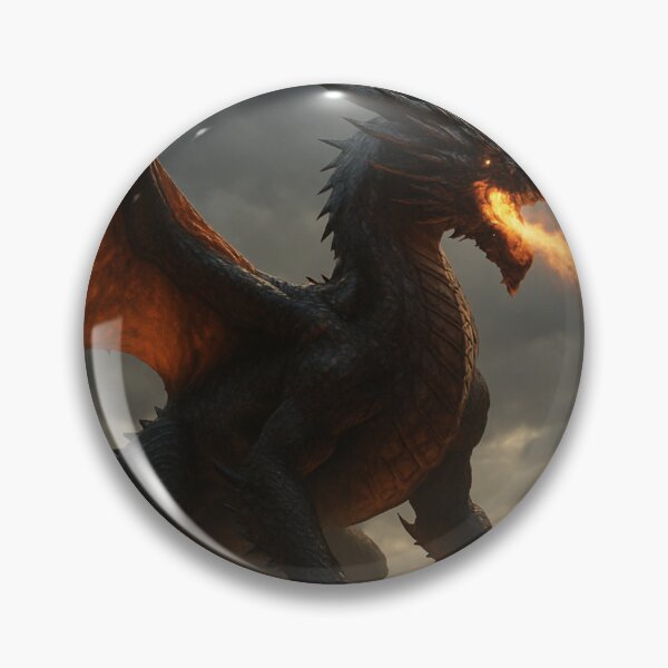 Item preview, Epic Fire Dragon – Dark Fantasy Poster Artwork designed and sold by DMSdesigns1.