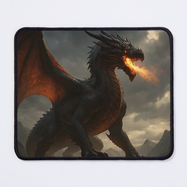 Item preview, Epic Fire Dragon – Dark Fantasy Poster Artwork designed and sold by DMSdesigns1.