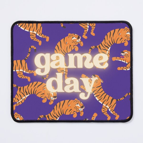 Item preview, game day tigers on a purple circle designed and sold by alejapetit.