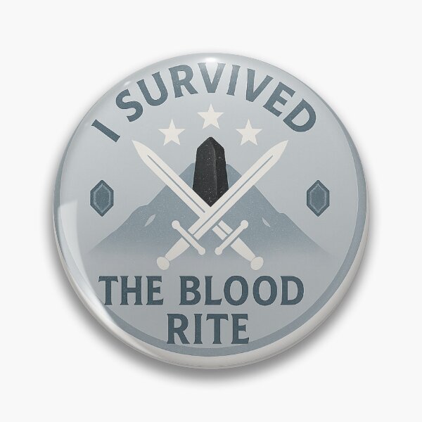 Item preview, Blood Rite Badge designed and sold by Dragonfire Apothecary.